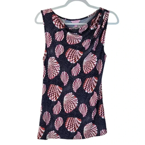 Lilly Pulitzer Great Escape Seashell Tank Top M - Picture 2 of 8